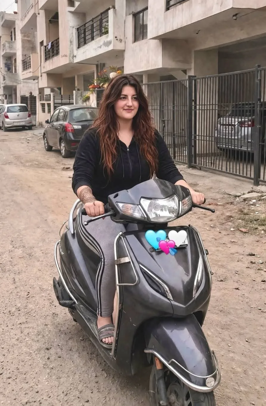 Casual Street Ride – Realistic Scooter Portrait