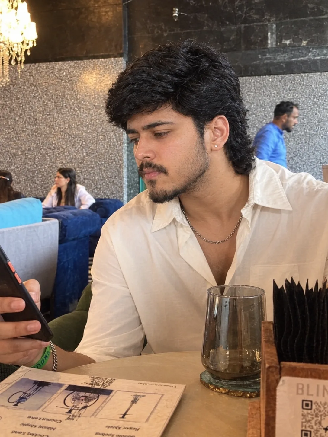 Candid Café Portrait