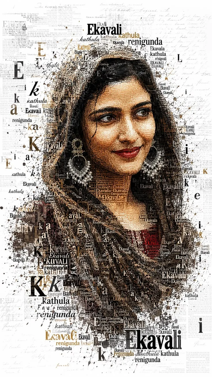 Eternal Words – Typography Portrait Art