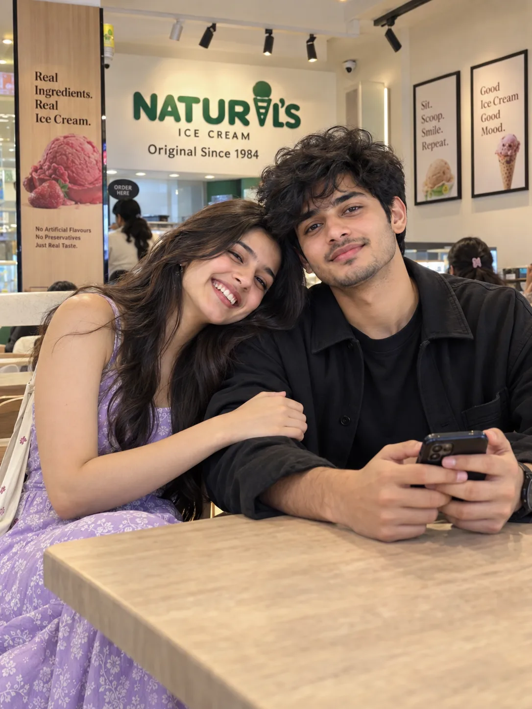 Ultra realistic cinematic portrait of a young romantic couple