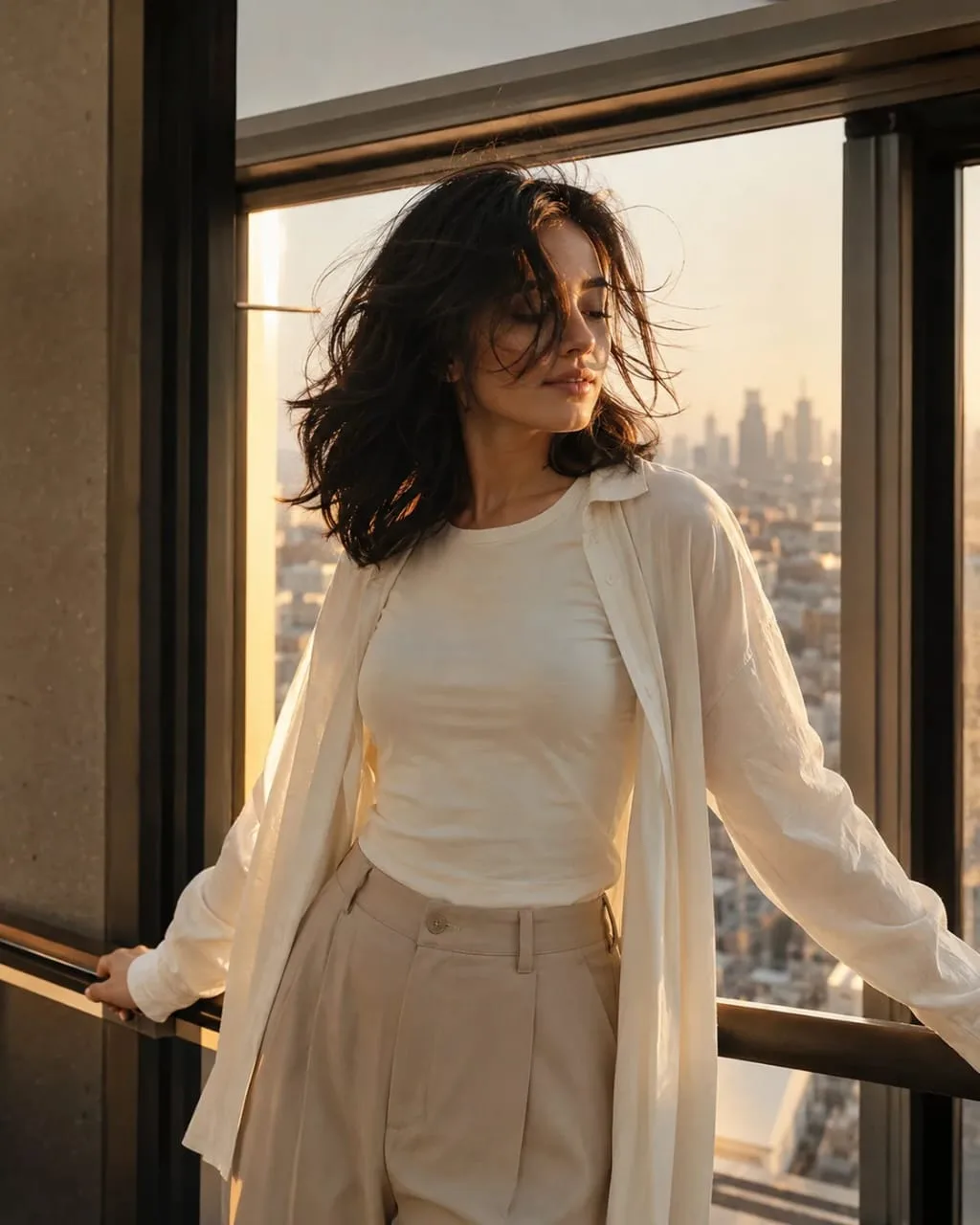 Golden Hour Window Portrait