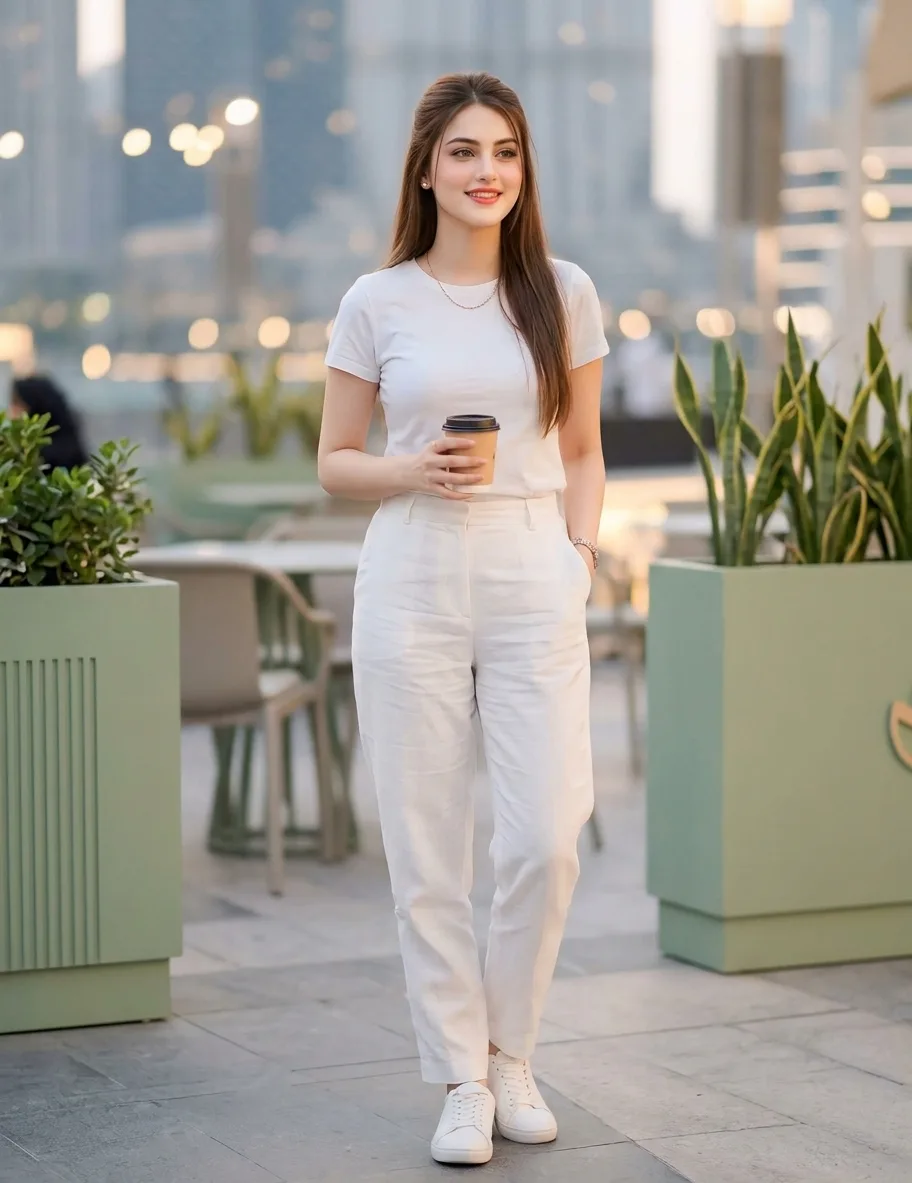 Urban Oasis White Outfit