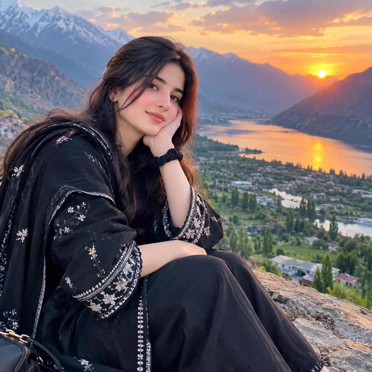 Golden Valley Dream — Sunset Mountain Portrait