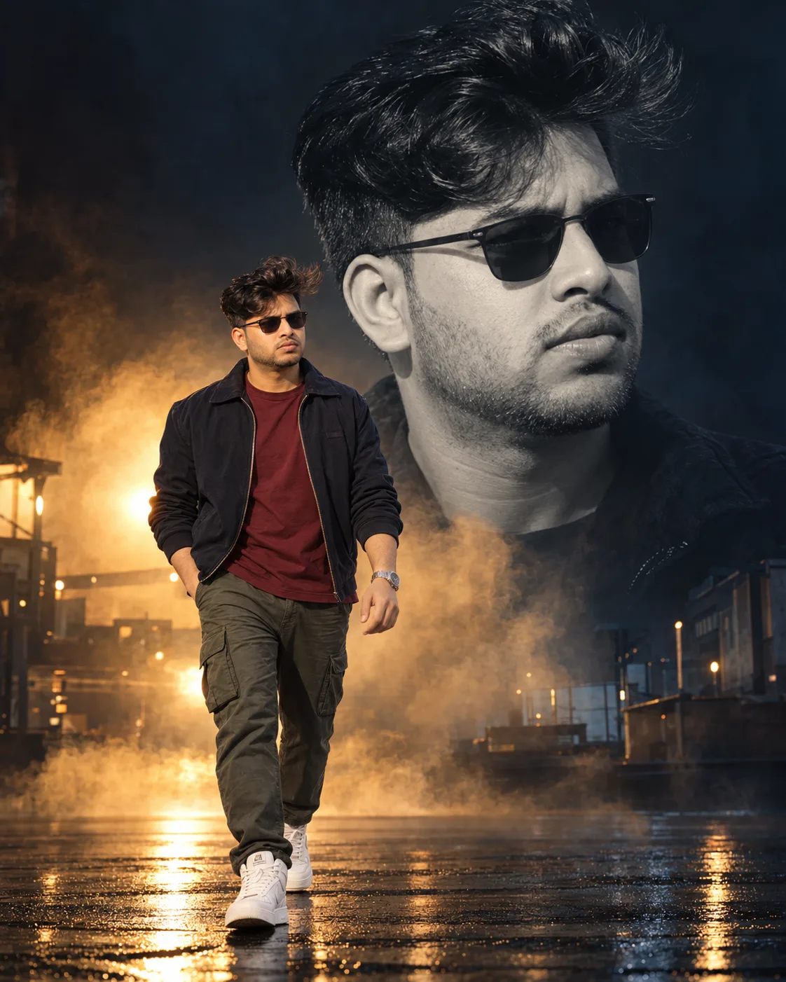 Cinematic Action Hero Portrait