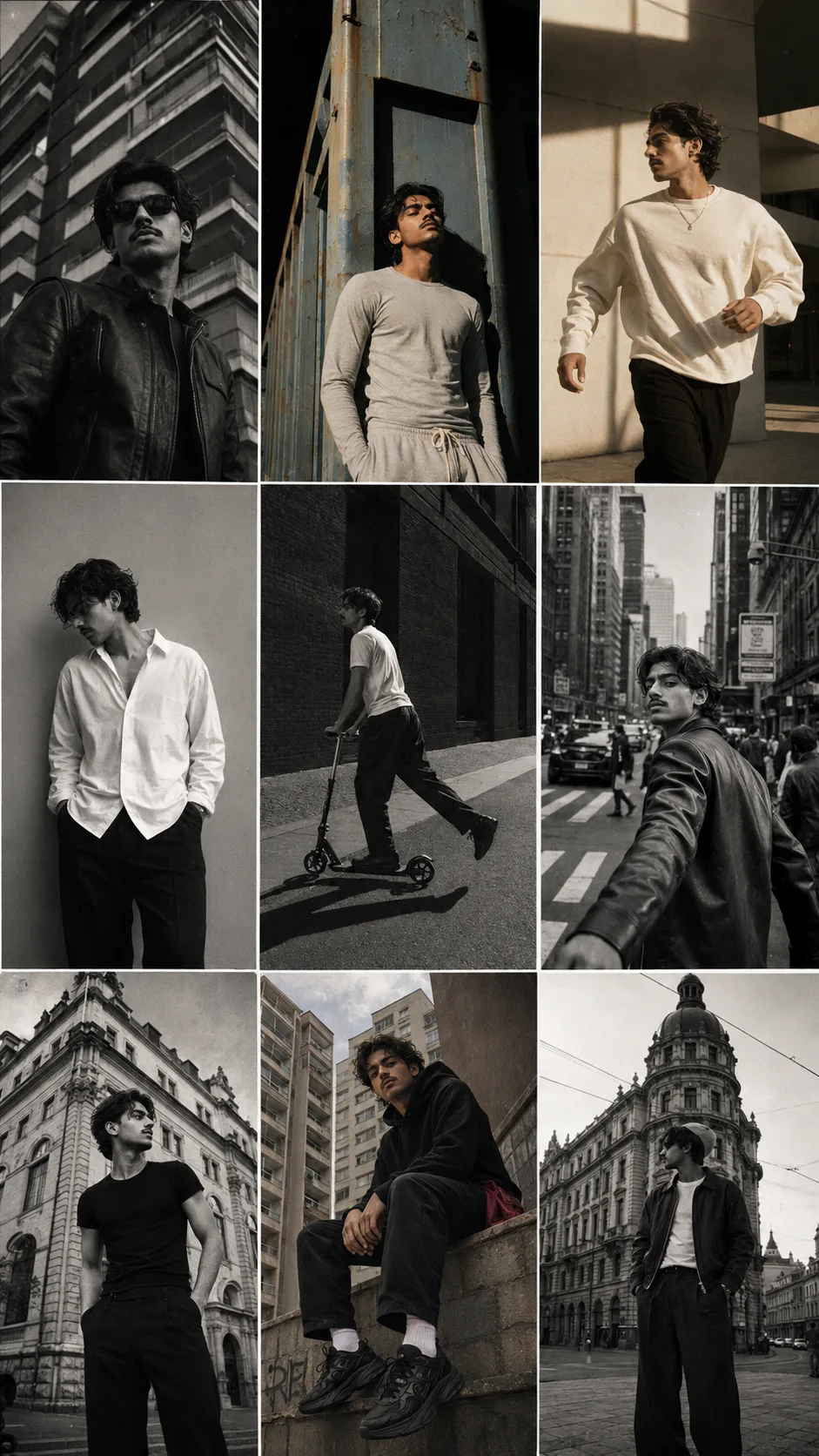 Urban Monochrome — Street Style Editorial