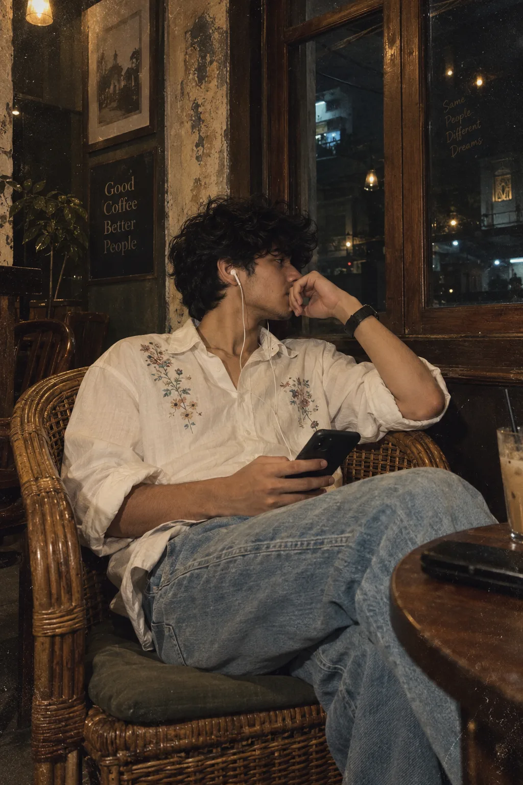 Midnight Reverie AI Potrait.