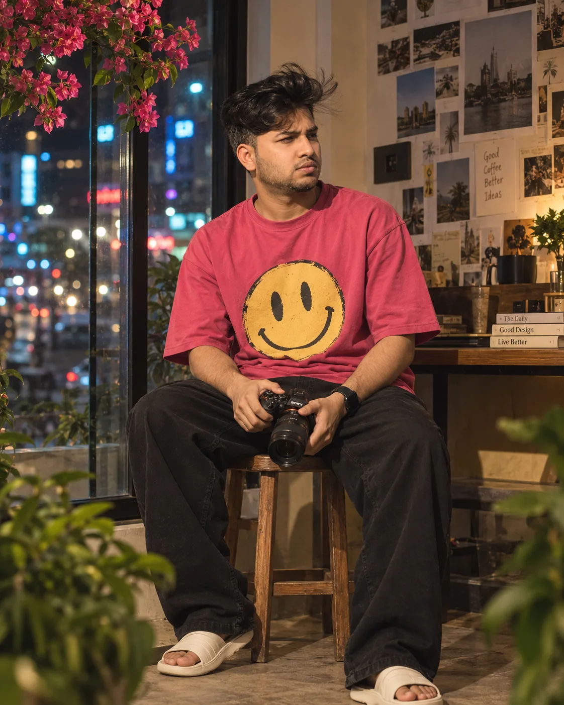 Pink Smile Café Portrait