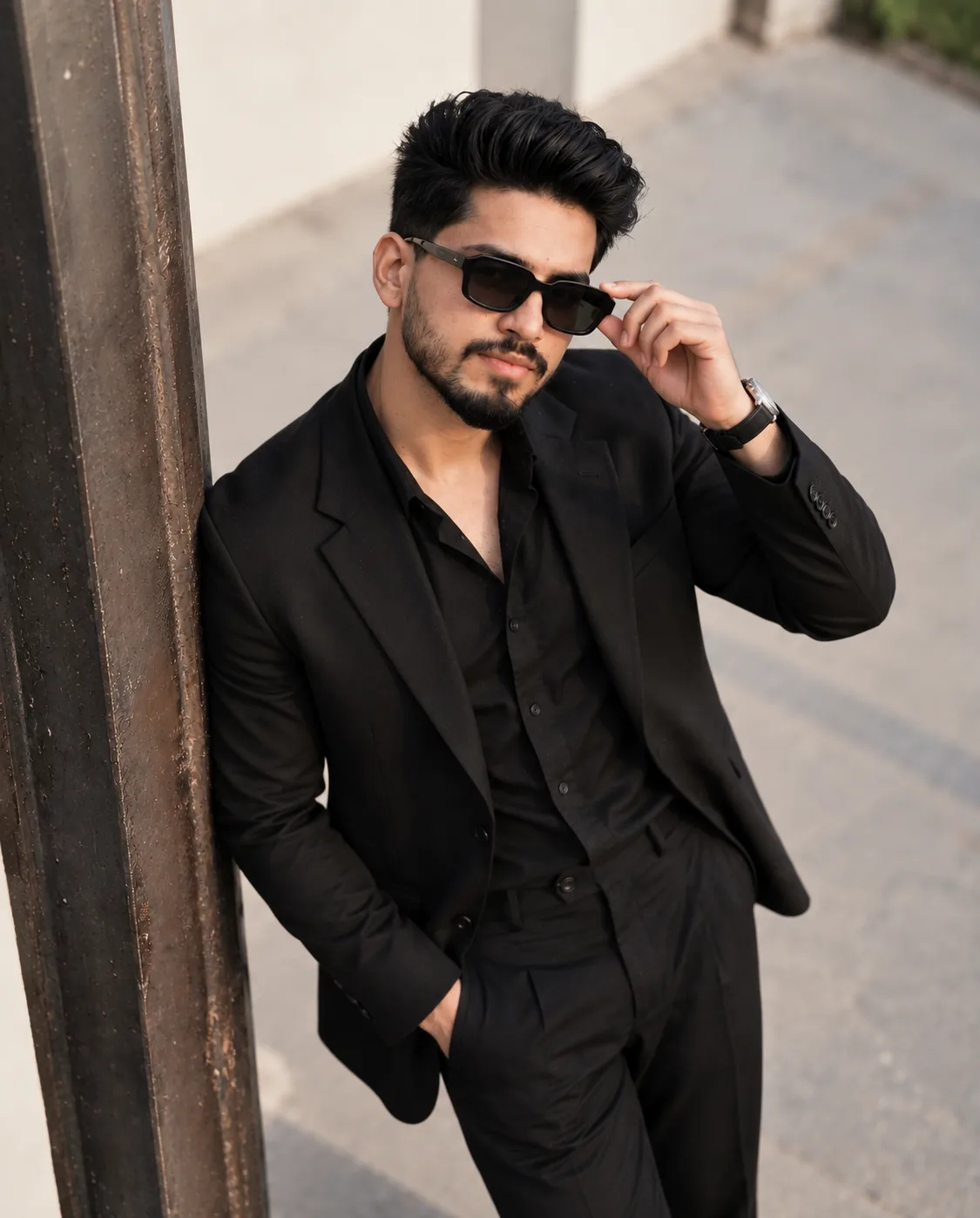 Black Suit Look Prompt