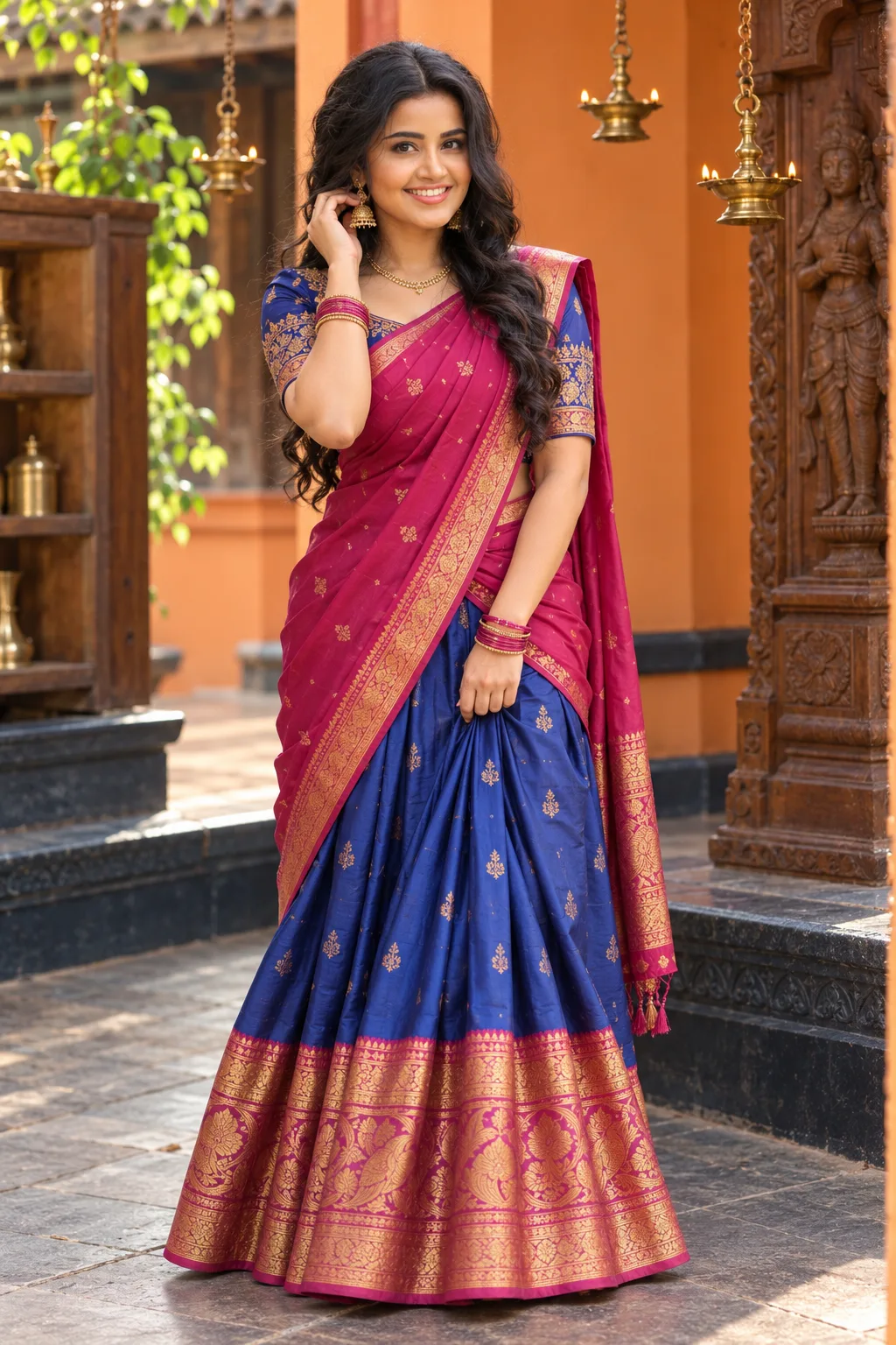 Royal Traditional Indian Portrait | Timeless Ethnic Elegance