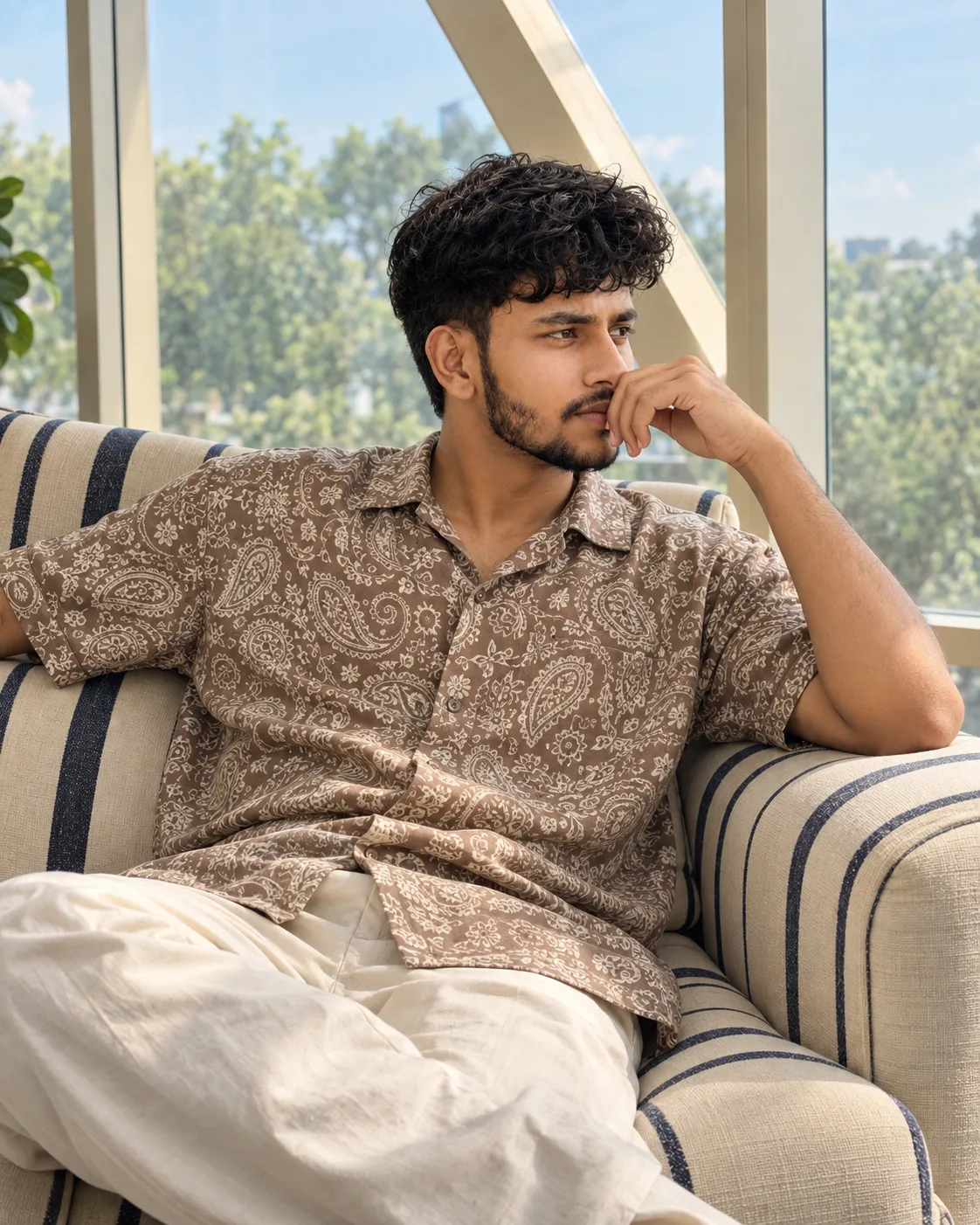 Thoughtful Window-Side Portrait