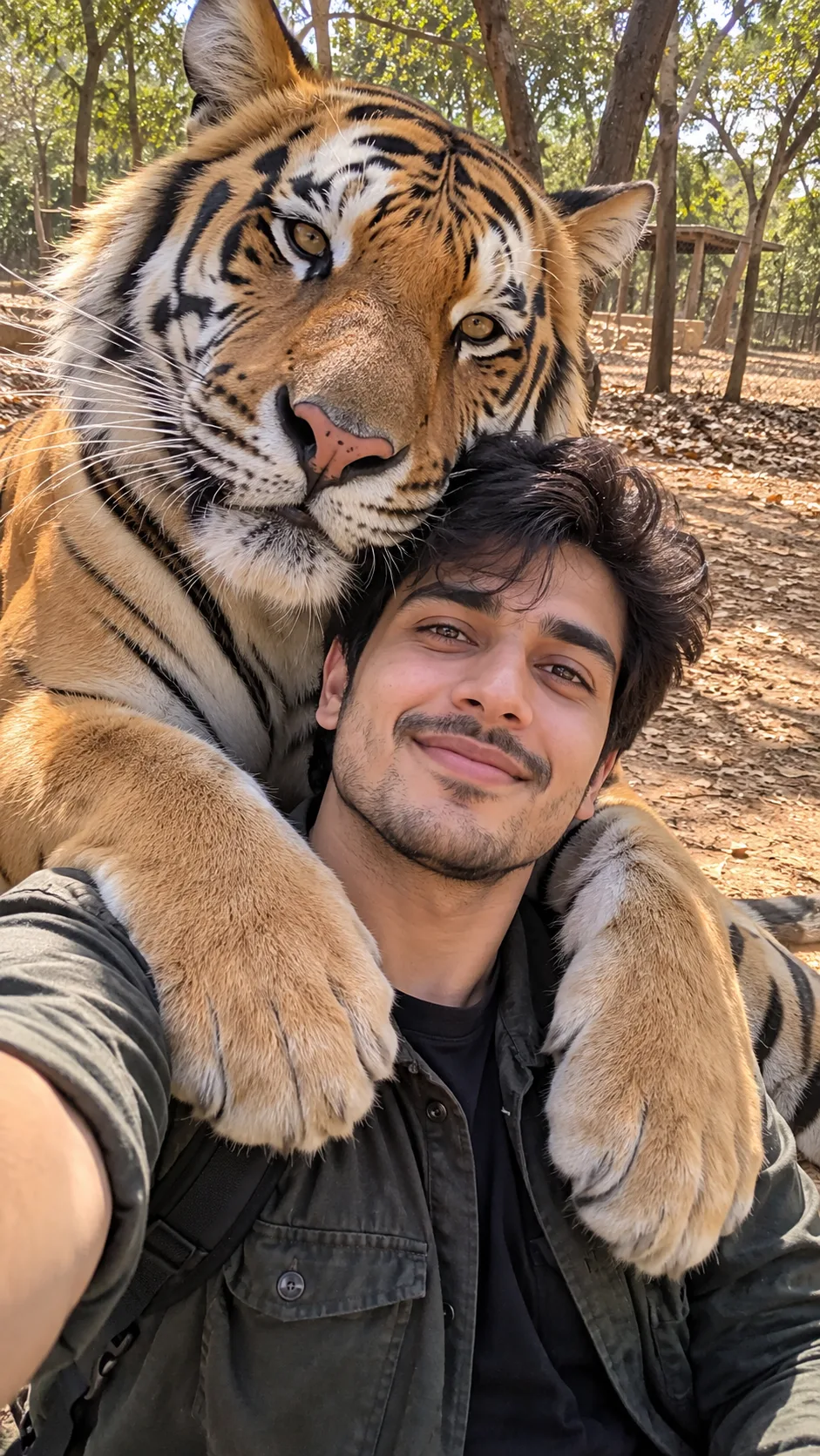 Unexpected Tiger Hug 🐅