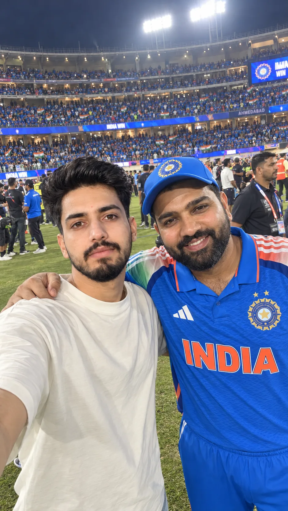 Selfie with Rohit Sharma