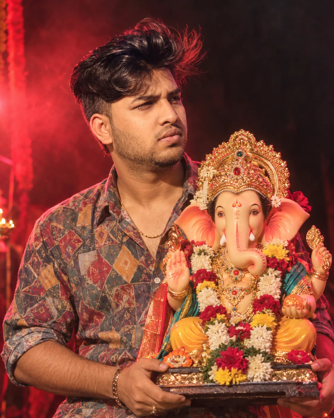 Ganpati Bappa Morya Festive Portrait