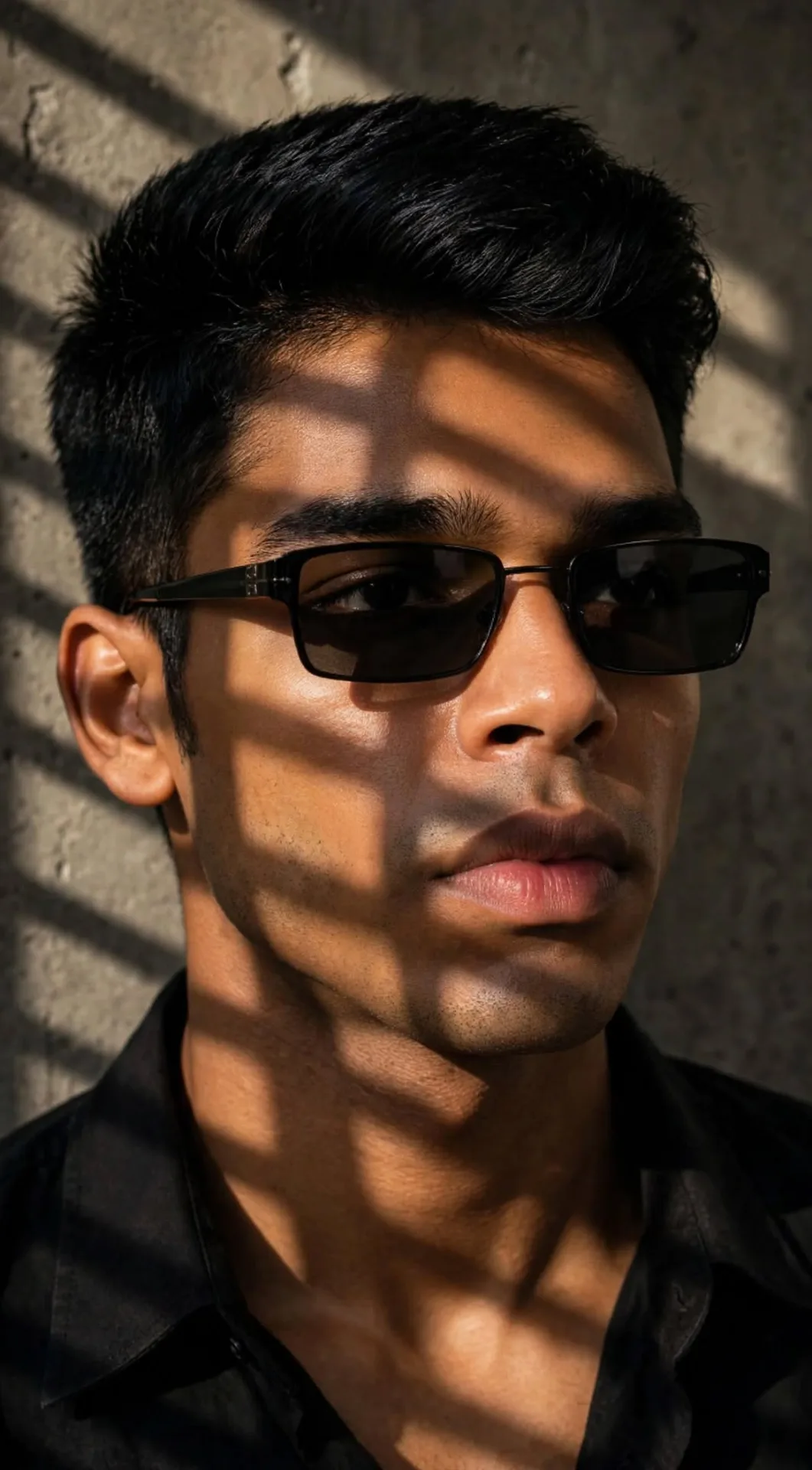 Moody Cinematic Male Portrait in Sunlight