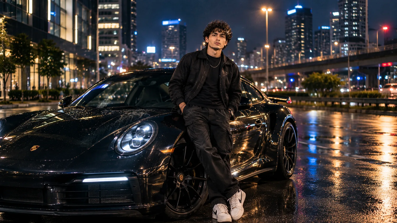 Sports Car Night Drive