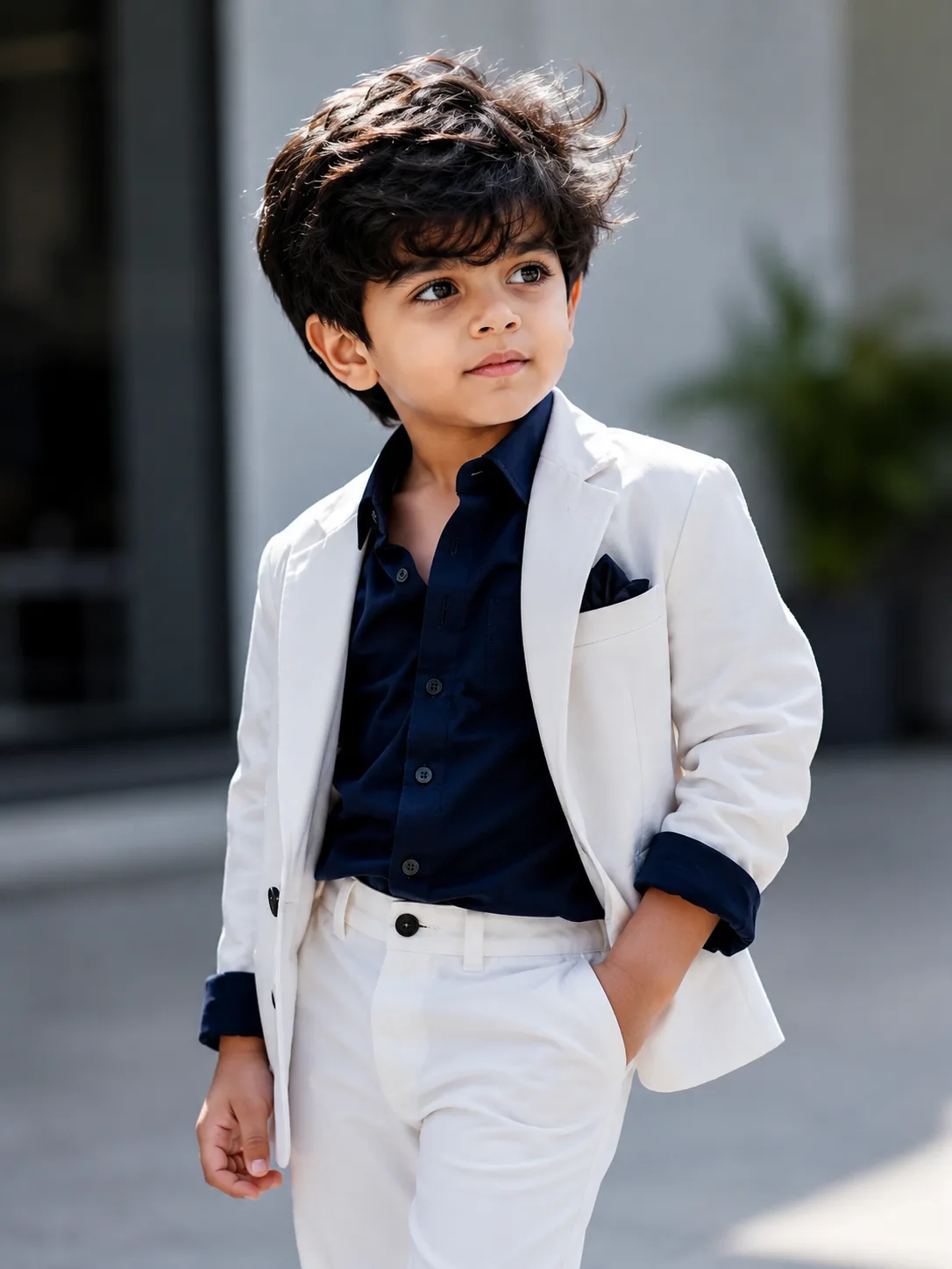 ultra-realistic cinematic close-up portrait of a 6-year-old boy