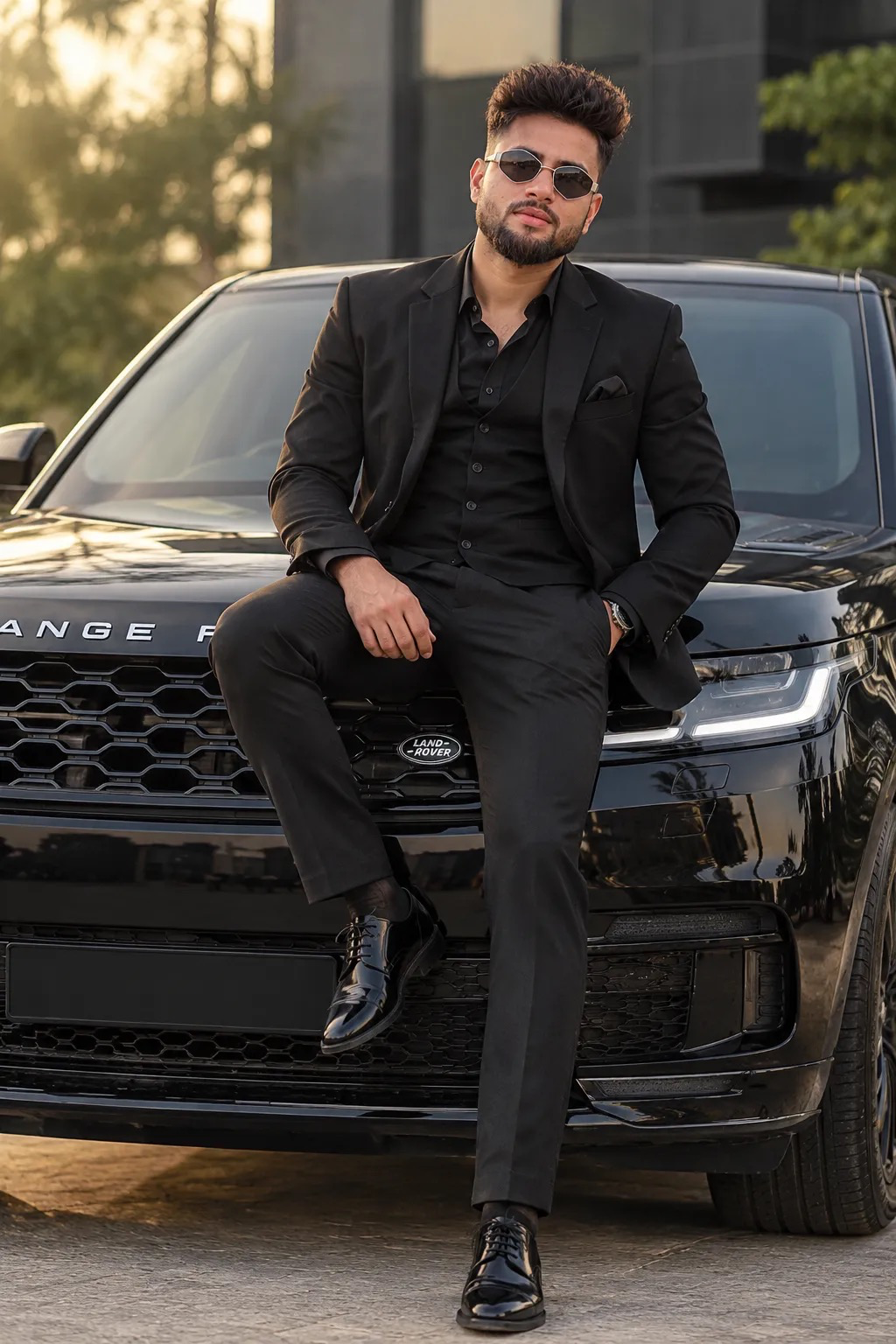 Full Body Pic with Range Rover