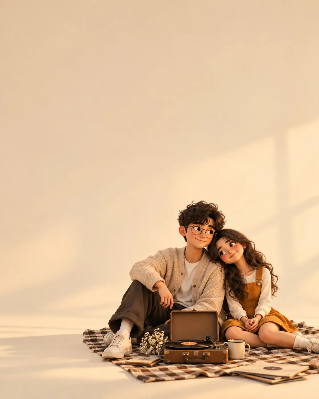 Ultra realistic cinematic portrait of a young couple