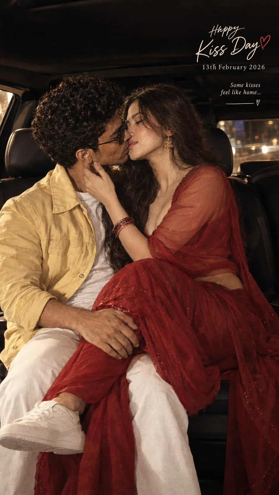 Create a realistic of a young couple