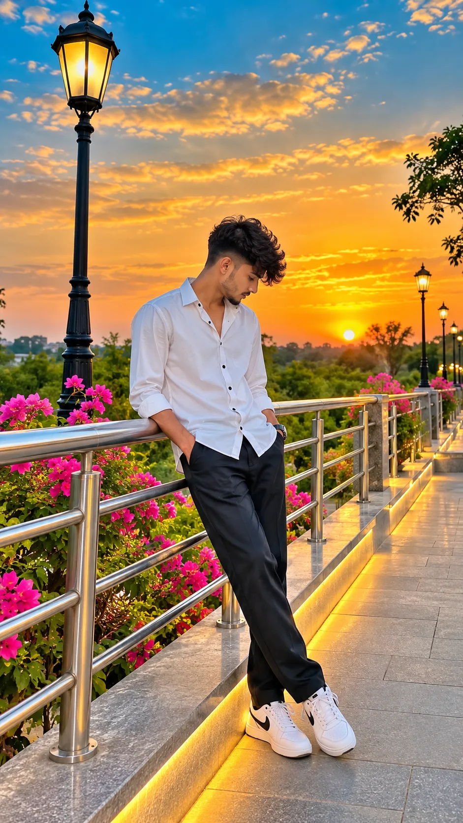 Golden Hour Vibes ✨ | Aesthetic Boy Portrait 🌅🤍
