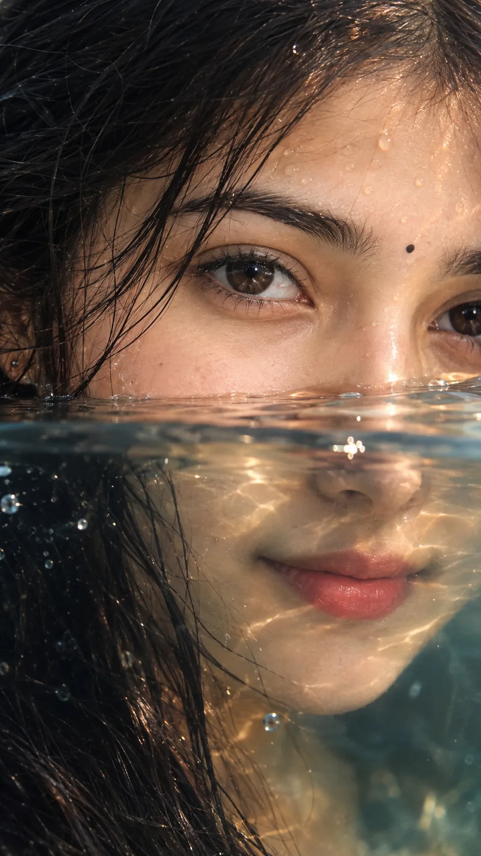 In water beauty