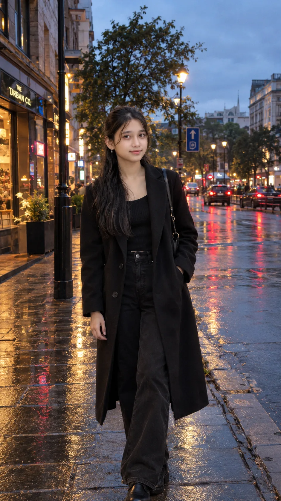 Cinematic Girl Moody Evening Shot