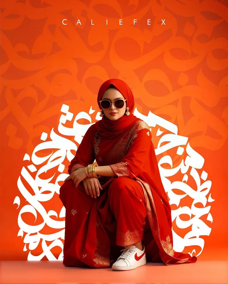 Red Editorial Portrait
