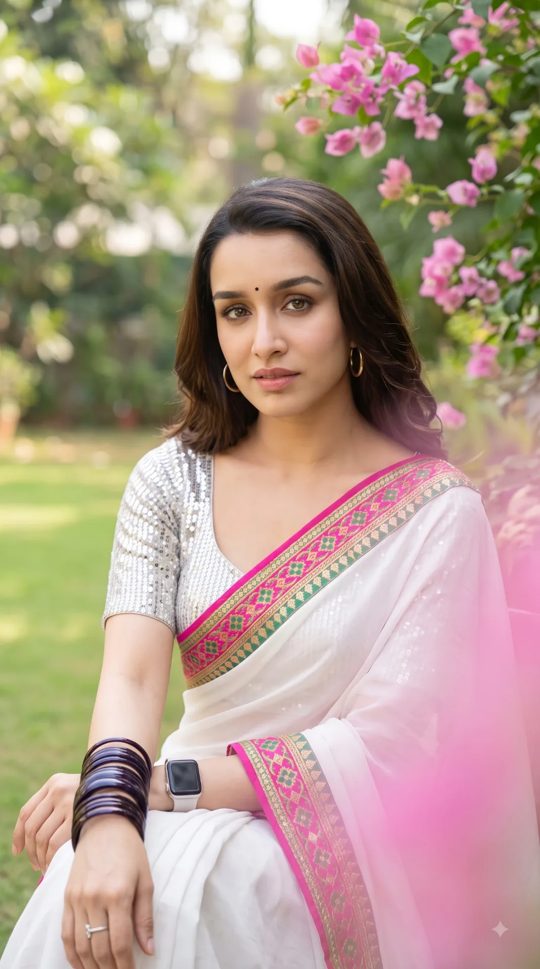 🌸✨ Dreamy Pastel Saree Instagram Portrait AI Photo Prompt 📸