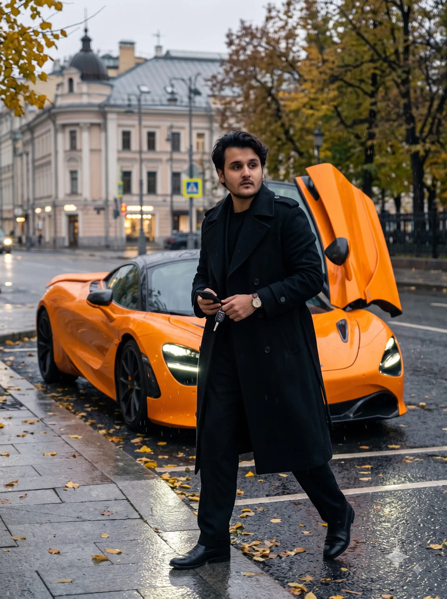 Bright orange McLaren