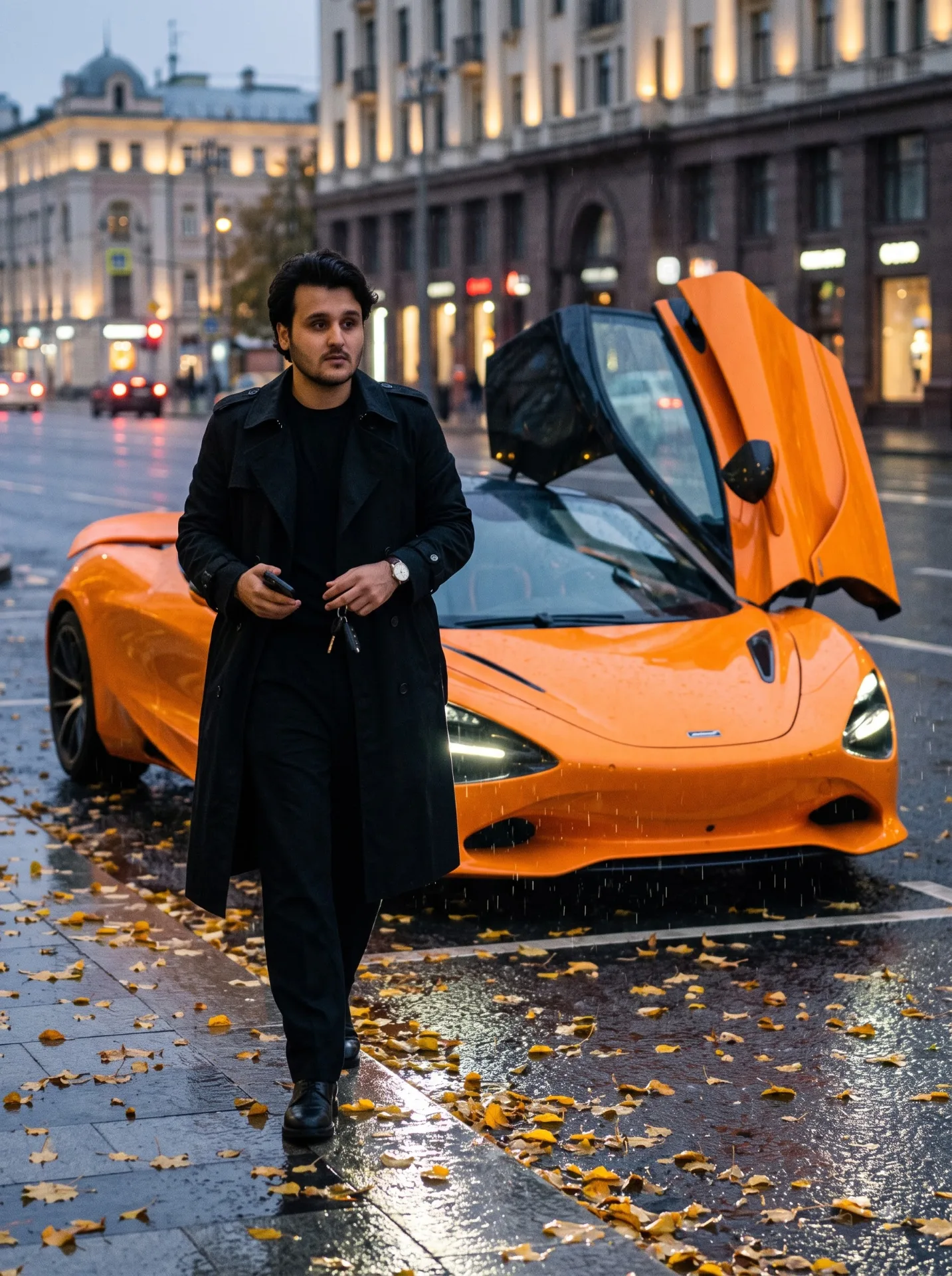 Bright orange McLaren