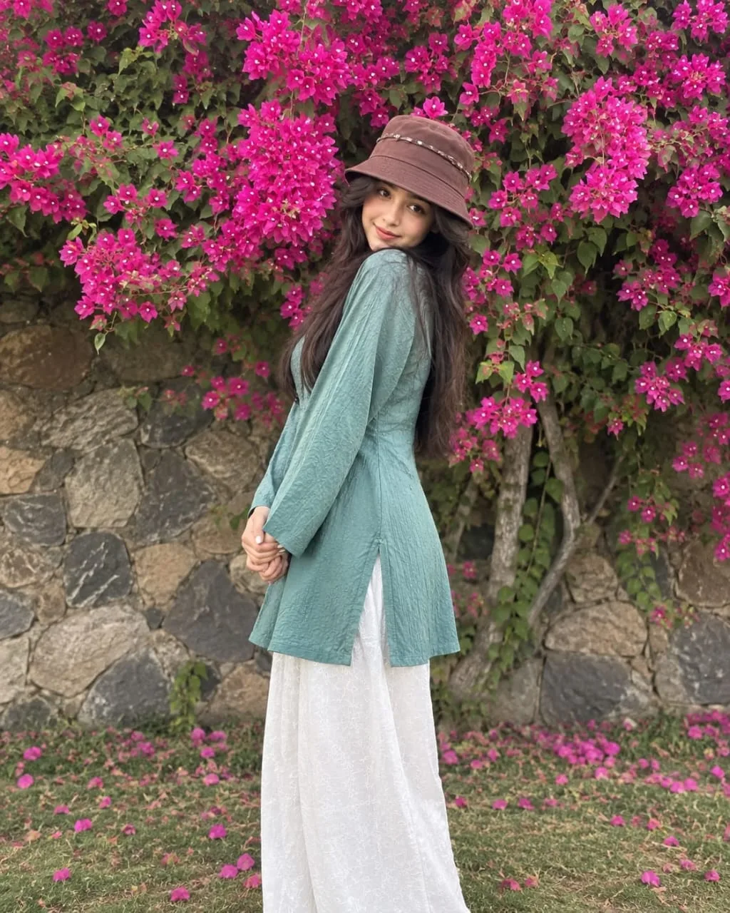 Blooming Bougainvillea Garden Portrait