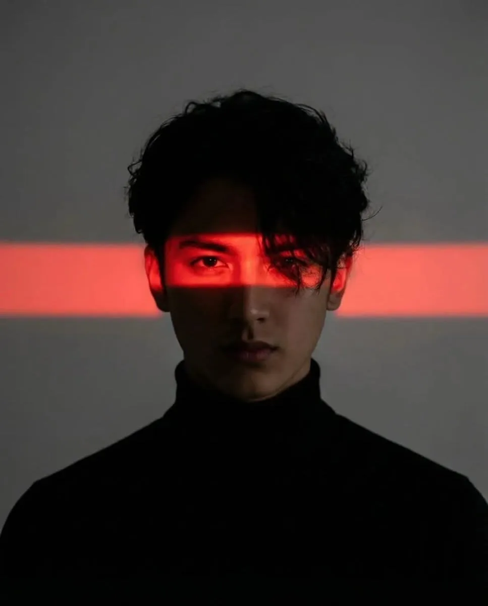 Cyber Sensor Red Laser Portrait
