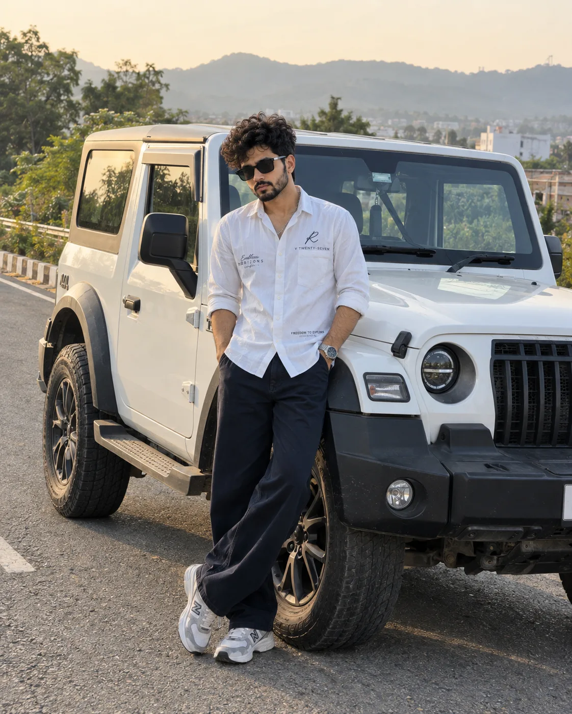 MAHINDRA THAR-STYLE SUV OUTDOOR PORTRAIT