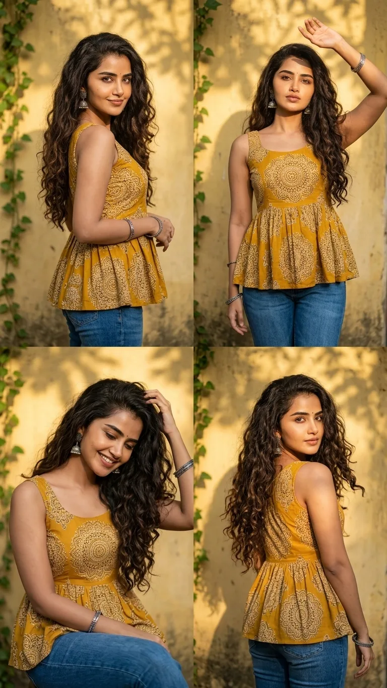 4 panel kurthi