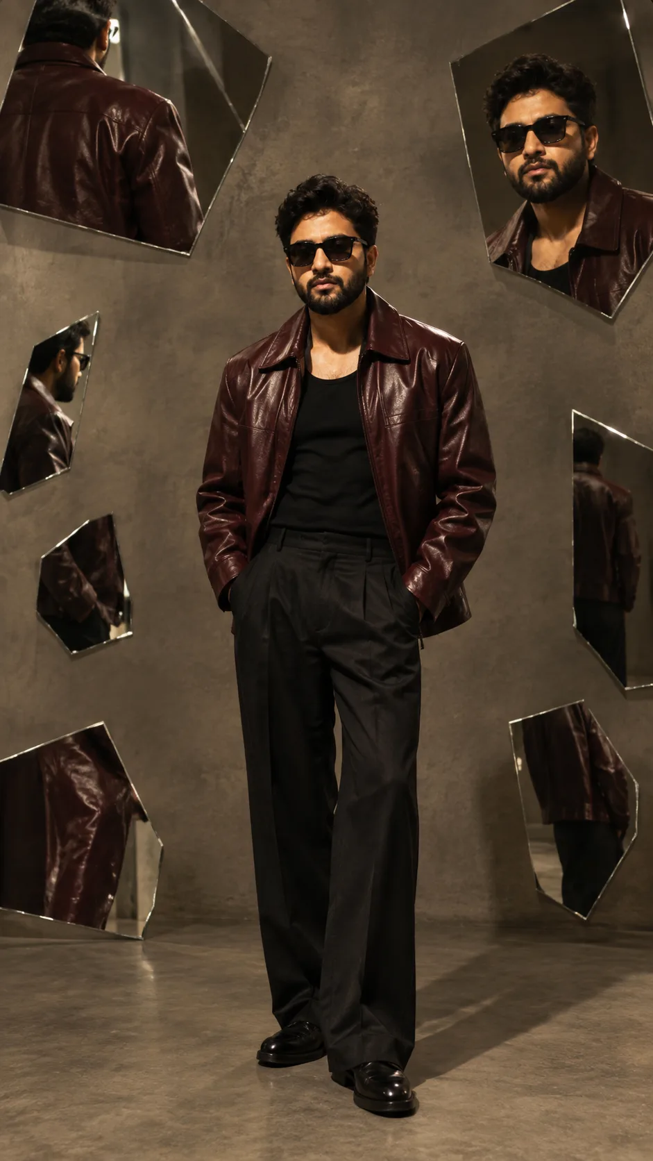 Burgundy Mirror Editorial