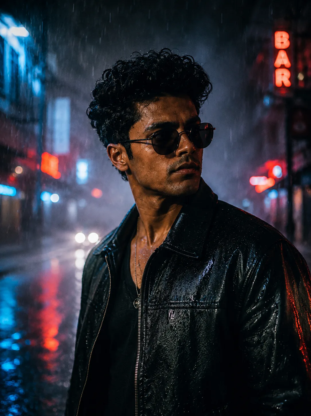 Close up cinematic portrait