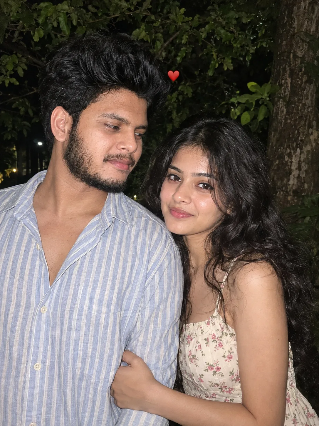 Romantic Night Couple Portrait
