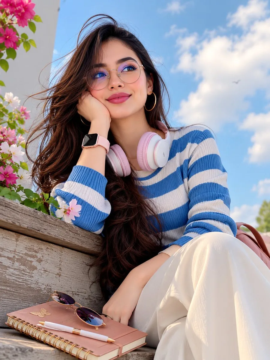 Photorealistic vertical portrait