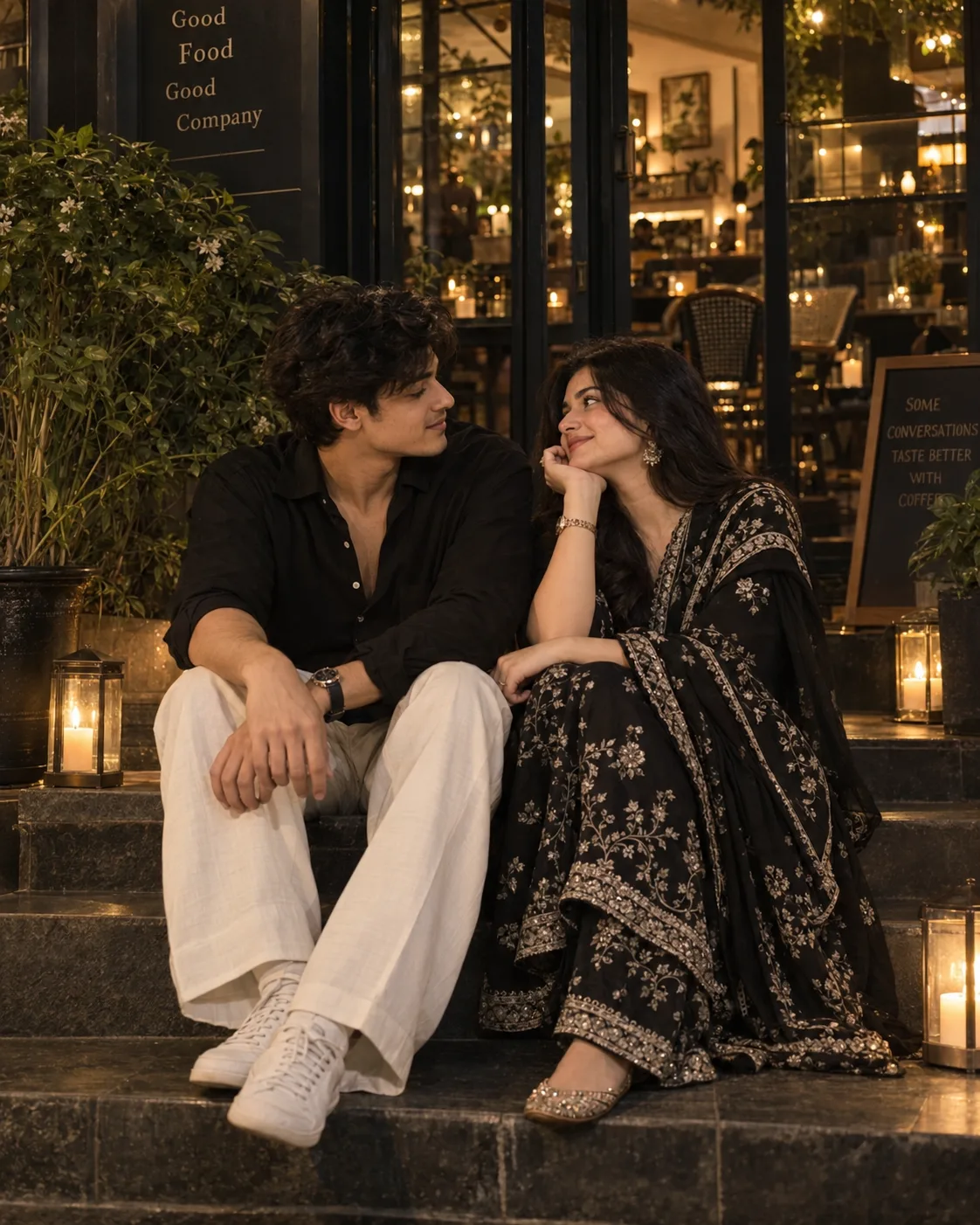Ultra realistic cinematic portrait of a young couple