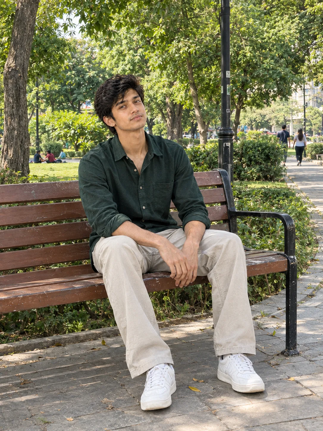 Realistic Boy Park Bench Sharp BG