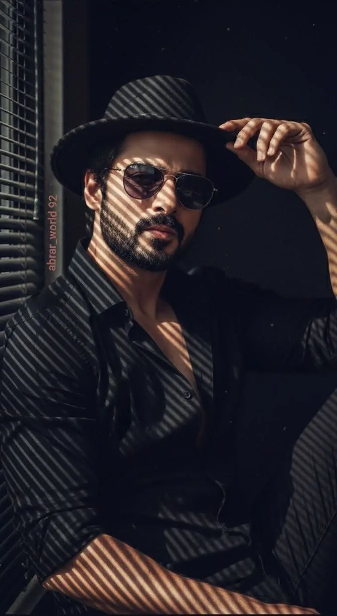 Shadow Lines Fedora Portrait