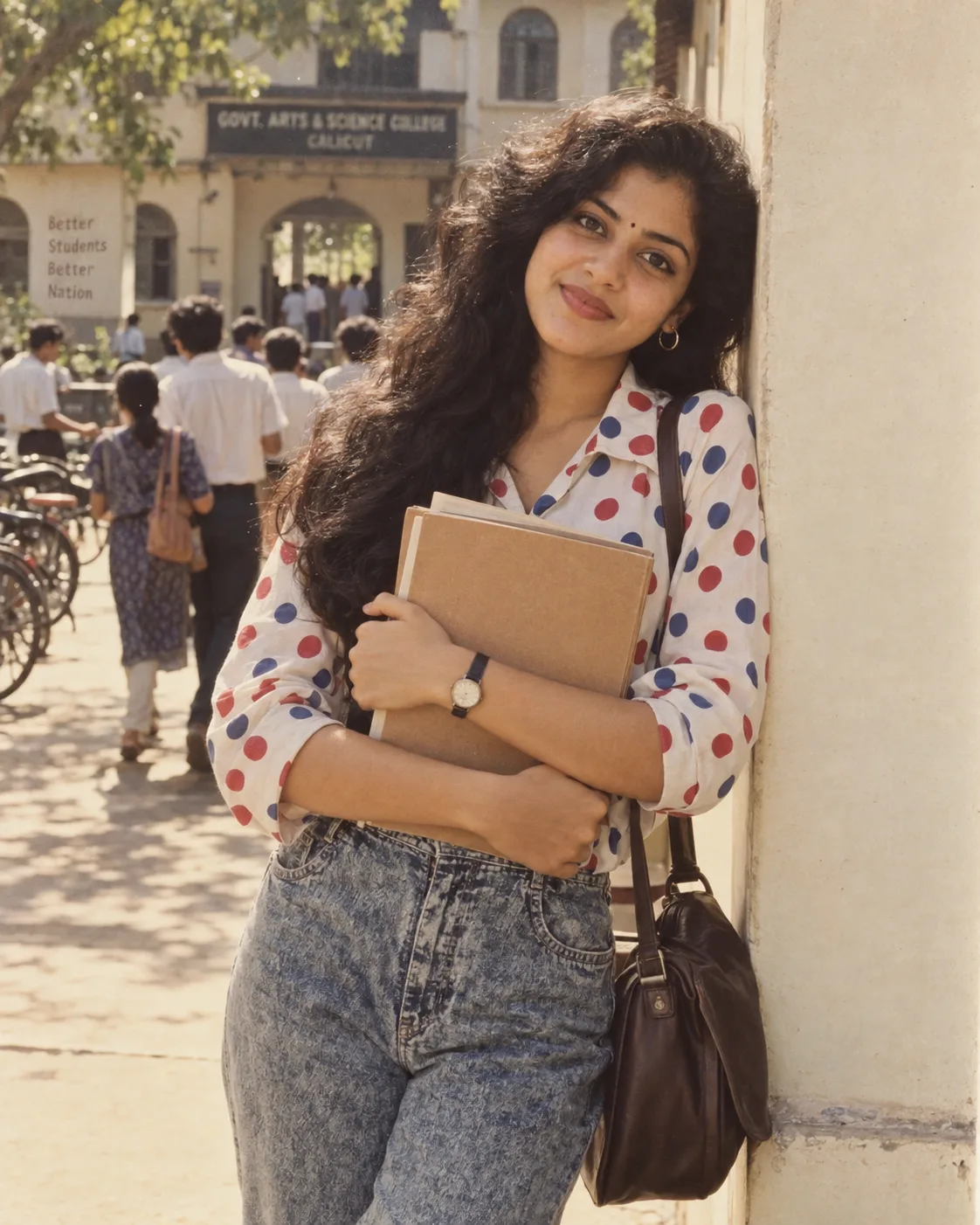 Ultra realistic cinematic 90s indian women portrait