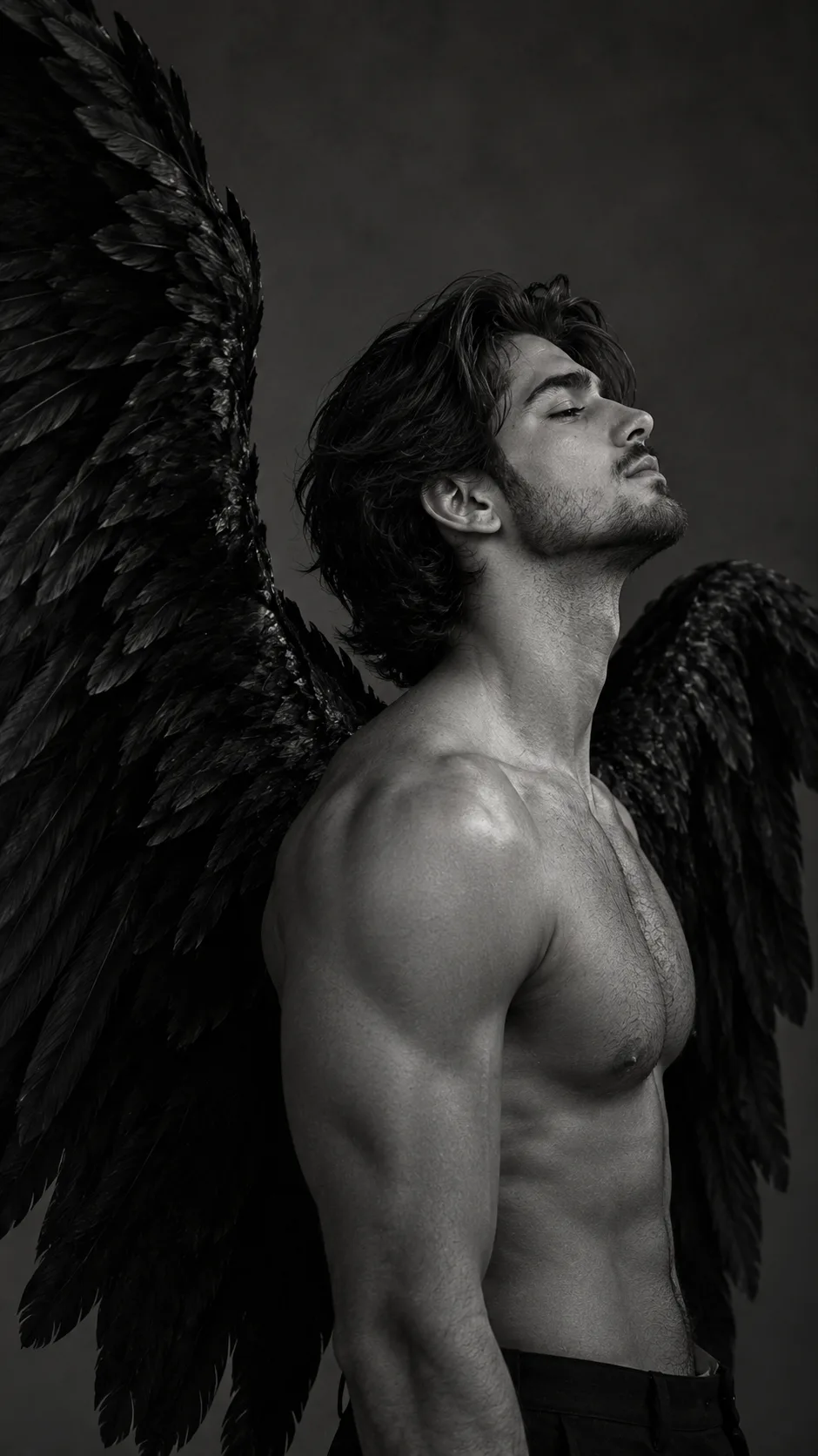 Dark Angel in Chiaroscuro