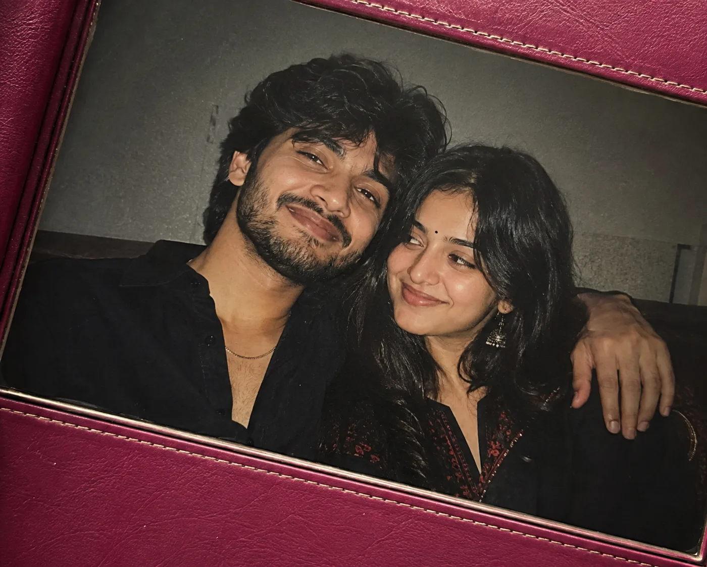 Photorealistic close up candid photograph of a couple