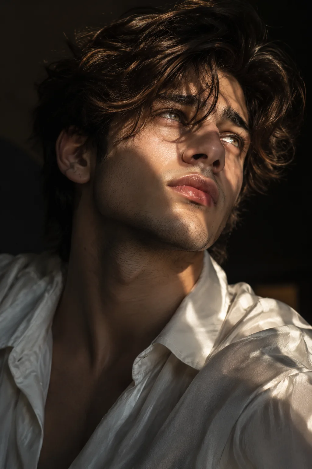Ultra realistic cinematic portrait of a young man