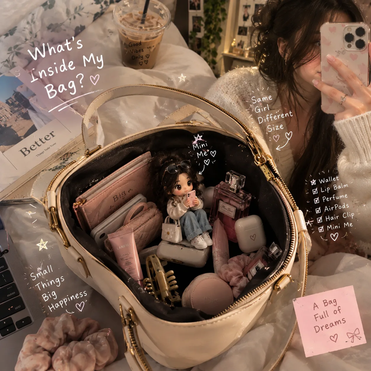 What’s Inside My Bag? — Mini Me UGC