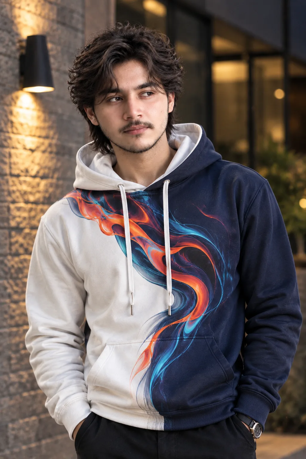 Midnight Wave — Luxury Streetwear Portrait