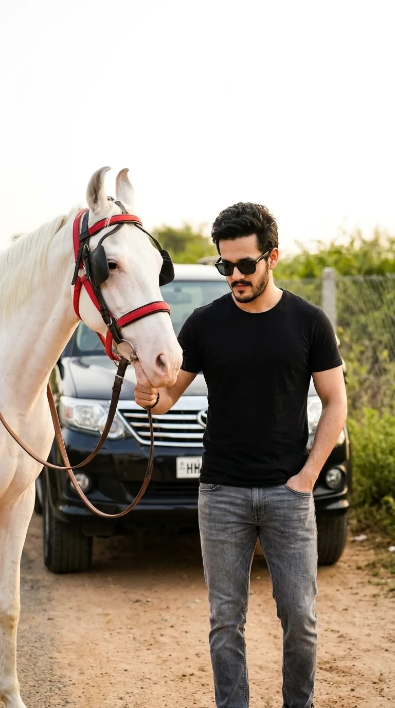 BOYS HORSE POSE PHOTO