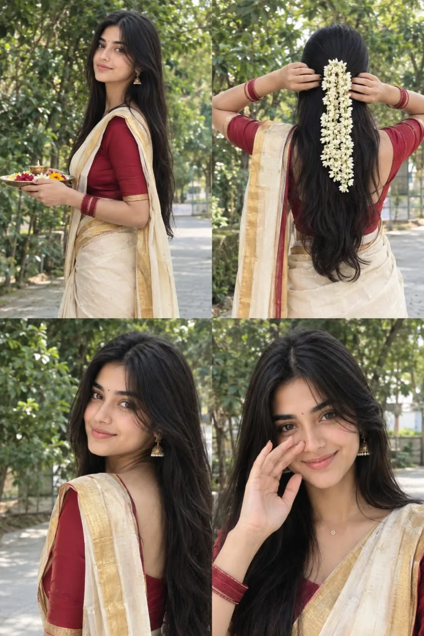 Gajra, Grace & Festive Glow 🌼🪔✨