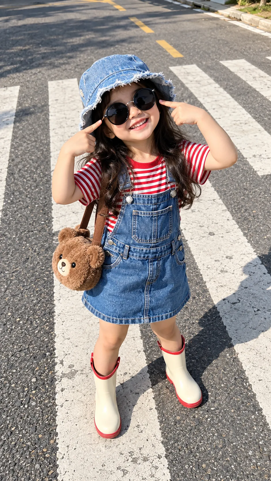 Kidcore Street Fashion Portrait Prompt